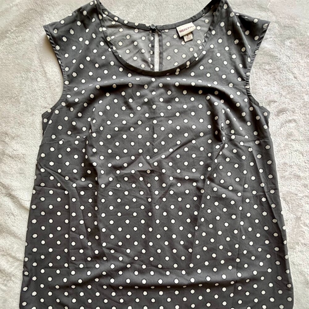 Merona gray sleeveless top size small